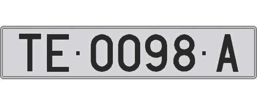 TE0098A matricula larga