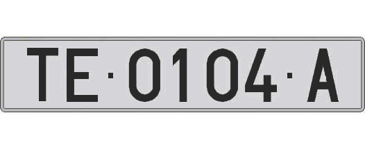 TE0104A matricula larga