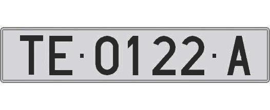 TE0122A matricula larga