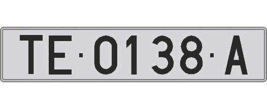 TE0138A matricula larga