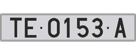 TE0153A matricula larga