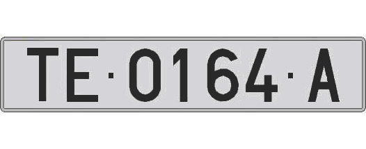 TE0164A matricula larga