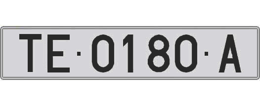 TE0180A matricula larga