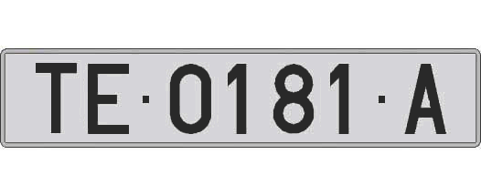 TE0181A matricula larga