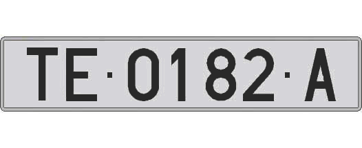 TE0182A matricula larga