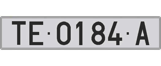 TE0184A matricula larga