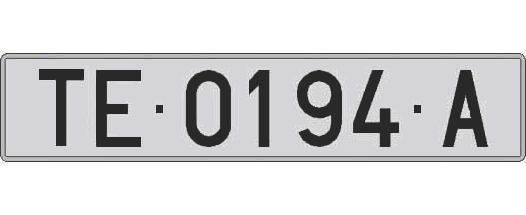 TE0194A matricula larga