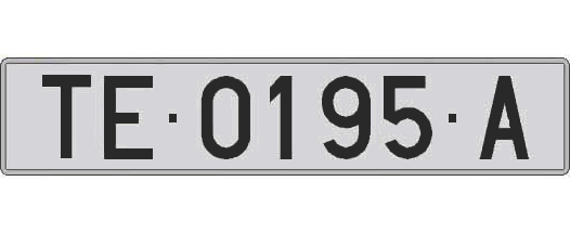 TE0195A matricula larga