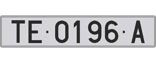 TE0196A matricula larga