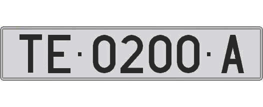 TE0200A matricula larga