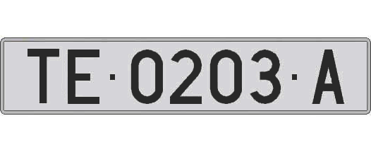 TE0203A matricula larga