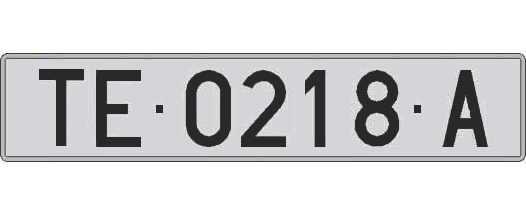 TE0218A matricula larga