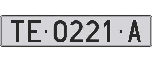 TE0221A matricula larga