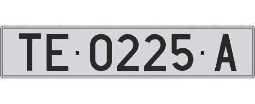 TE0225A matricula larga