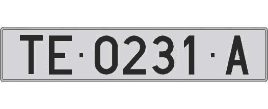 TE0231A matricula larga
