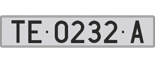 TE0232A matricula larga