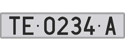 TE0234A matricula larga