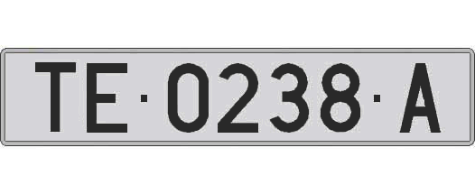 TE0238A matricula larga
