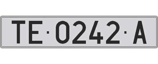 TE0242A matricula larga