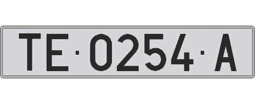 TE0254A matricula larga