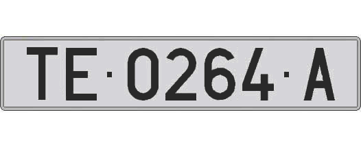 TE0264A matricula larga