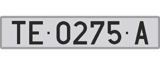 TE0275A matricula larga
