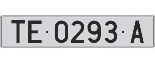 TE0293A matricula larga