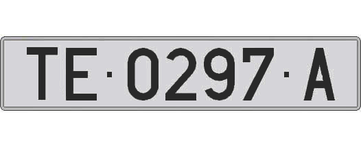 TE0297A matricula larga