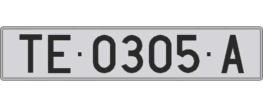 TE0305A matricula larga