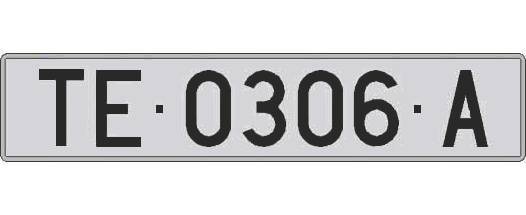 TE0306A matricula larga