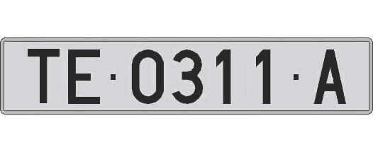 TE0311A matricula larga