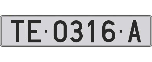 TE0316A matricula larga