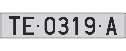 TE0319A matricula larga