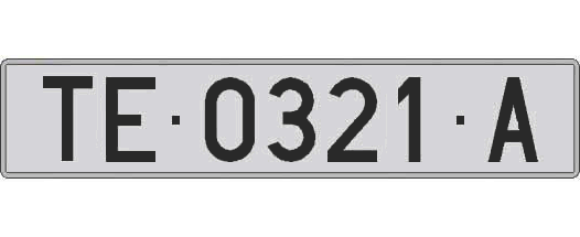TE0321A matricula larga