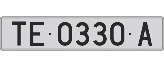 TE0330A matricula larga