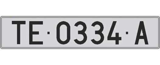 TE0334A matricula larga