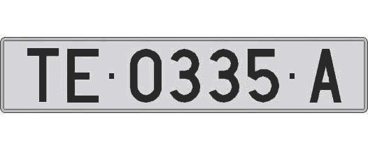 TE0335A matricula larga