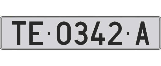 TE0342A matricula larga