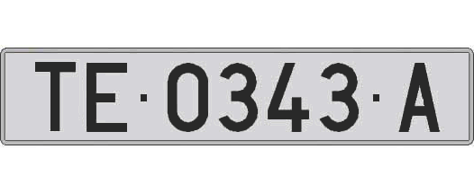 TE0343A matricula larga