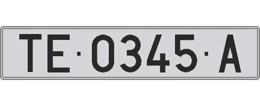 TE0345A matricula larga
