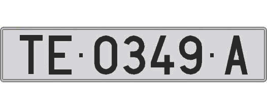 TE0349A matricula larga
