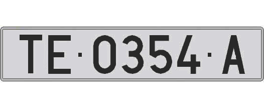 TE0354A matricula larga