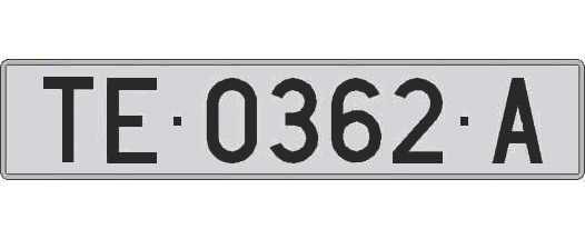 TE0362A matricula larga