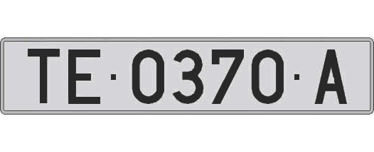 TE0370A matricula larga