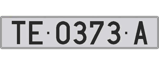 TE0373A matricula larga