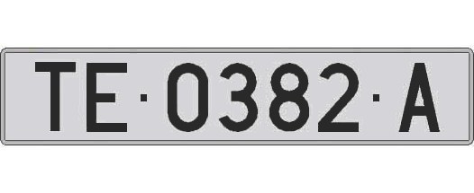 TE0382A matricula larga