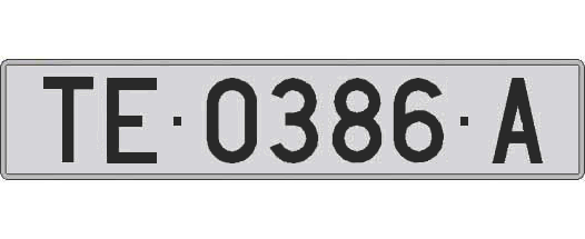 TE0386A matricula larga