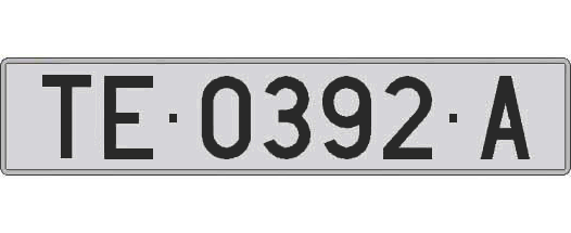 TE0392A matricula larga