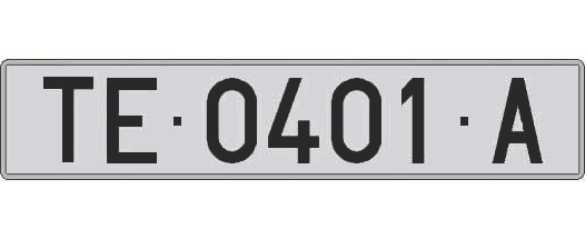 TE0401A matricula larga