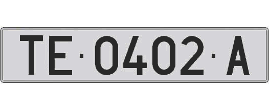 TE0402A matricula larga